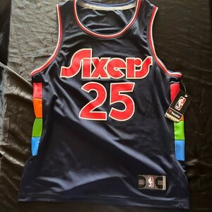 Sixers simmons basketball jersey